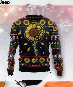 Skull Sunflower Lover Xmas Sweater