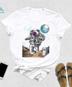 Slim Reaper Astronaut with skull the jumped with me shirt