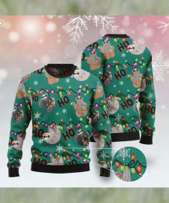 Sloth Hohoho Unisex Sweater Christmas Outfit Retro Christmas Sweater