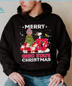 Snoopy Merry Christmas Ohio State Shirt