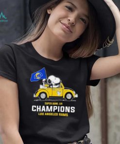 Snoopy Super Bowl Lvi Champions Los Angeles Rams Shirt