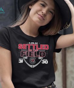 South Carolina Gamecocks Settled On The Field Victory 31 30 Shirt