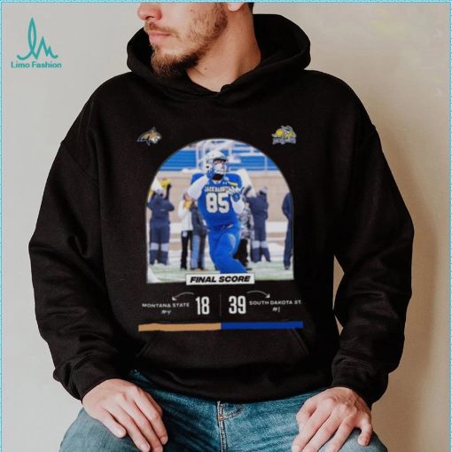 South Dakota State 39 18 Montana State football 2022 matchup final score shirt
