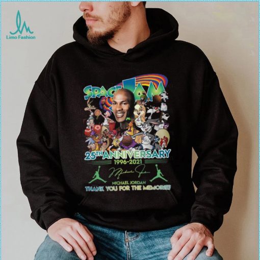 Space Jam 25th anniversary 1996 2021 Michael Jordan signature t shirt t shirtat Haywood Beach