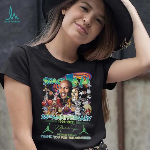 Space Jam 25th anniversary 1996 2021 Michael Jordan signature t shirt t shirtat Haywood Beach