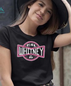 Spittin’ chiclets pink whitney est 2019 badge logo shirt