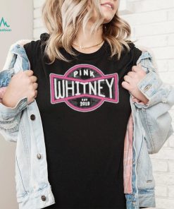 Spittin’ chiclets pink whitney est 2019 badge logo shirt