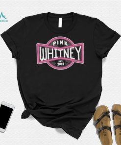 Spittin’ chiclets pink whitney est 2019 badge logo shirt