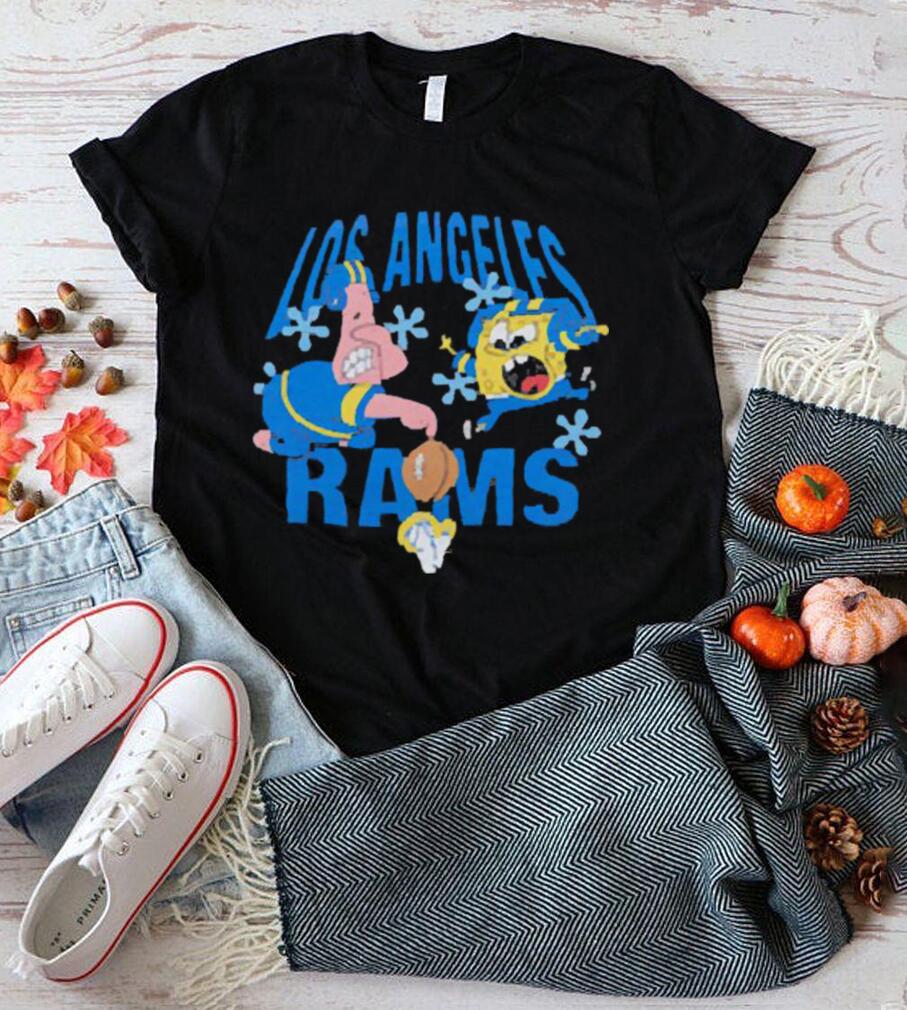 SpongeBob And Patrick X LA Rams Tee Shirt SpongeBob And Patrick X LA Rams Tee Shirt