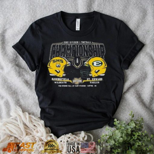 Springfield wilDcats vs st edward eagles 2022 division I football championship shirt