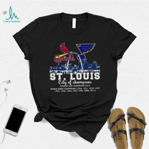 St. Louis City Of Champions St Louis Cardinals and St. Louis Blues 2022 shirt