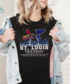 St. Louis City Of Champions St Louis Cardinals and St. Louis Blues 2022 shirt