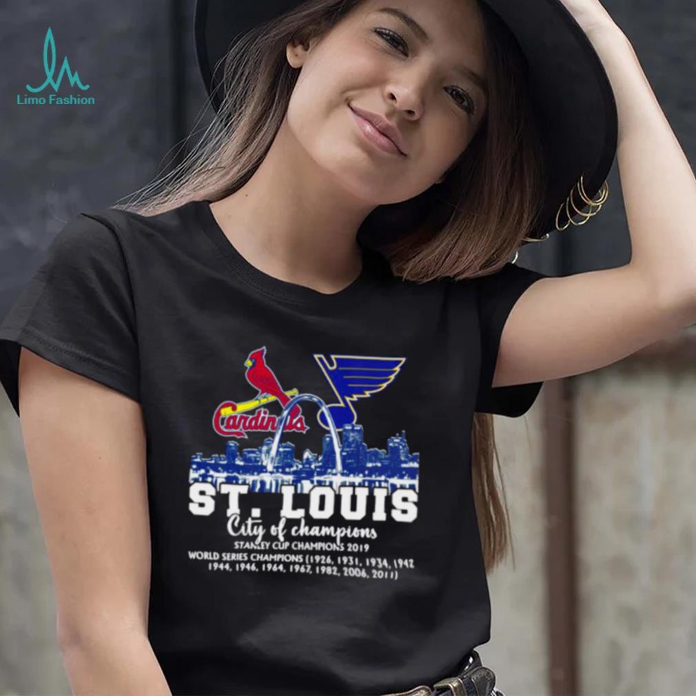 St Louis Cardinals And St Louis Blues St Louis City Of Champions 2022 Shirt  Trending Unisex T-Shirt