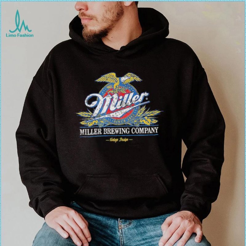 Standard Miller Eagle Crest Miller Brewing Company Vintage Design Shirt