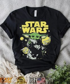 Star wars master Yoda celestial yellow tones shirt