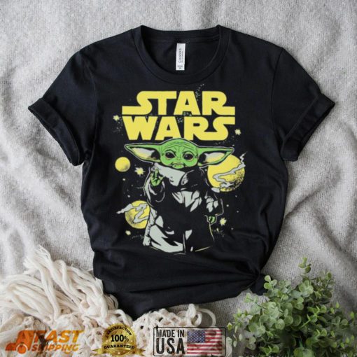 Star wars master Yoda celestial yellow tones shirt