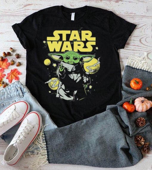 Star wars master Yoda celestial yellow tones shirt