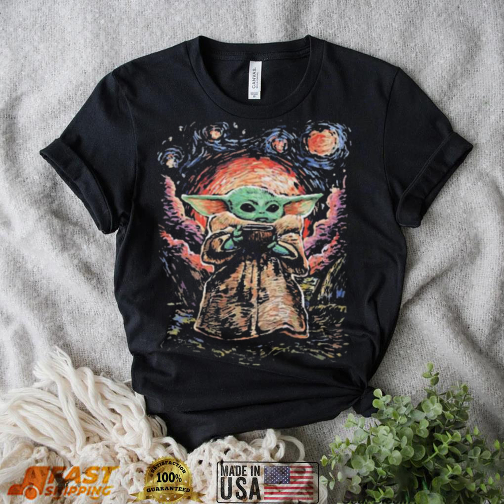 Star wars master Yoda ld starry night shirt Star wars master Yoda ld starry night shirt