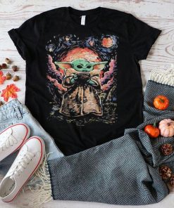 Star wars master Yoda ld starry night shirt