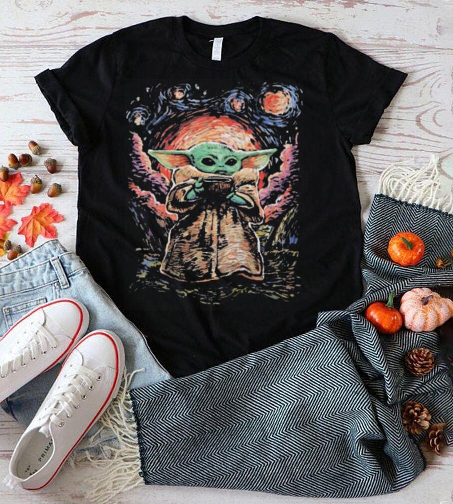 Star wars master Yoda ld starry night shirt Star wars master Yoda ld starry night shirt