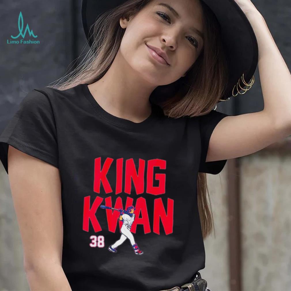 Steven Kwan 38 King Kwan Baseball Shirt Steven Kwan 38 King Kwan Baseball Shirt