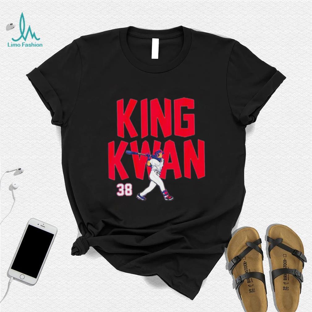 Steven Kwan 38 King Kwan Baseball Shirt Steven Kwan 38 King Kwan Baseball Shirt