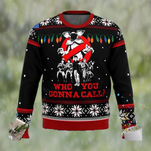 Stranger Things Who You Gonna Call Ugly Christmas Sweater