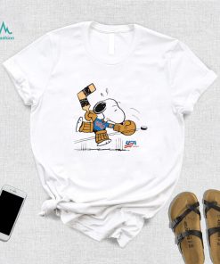 Streaker sport x Peanuts usa hockey Snoopy goalie t shirt