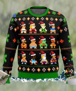 Street Fighter Characters 8 Bit Ugly Christmas Sweater