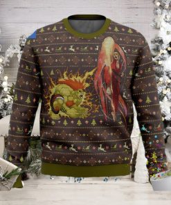 Street Fighter Ken Vs Blanka Ugly Christmas Sweater