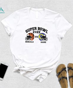 Super Bowl 2022 Cincinnati Bengals vs Los Angeles Rams American football helmet shirt