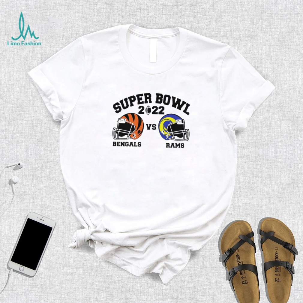 Super Bowl 2022 Cincinnati Bengals vs Los Angeles Rams American football helmet shirt Super Bowl 2022 Cincinnati Bengals vs Los Angeles Rams American football helmet shirt