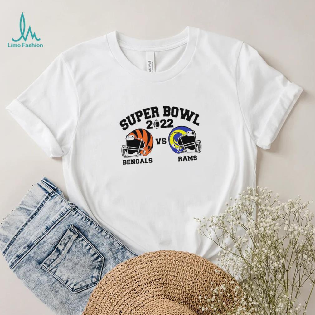 Super Bowl 2022 Cincinnati Bengals vs Los Angeles Rams American football helmet shirt Super Bowl 2022 Cincinnati Bengals vs Los Angeles Rams American football helmet shirt