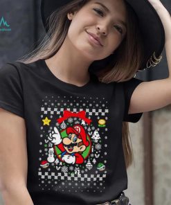 Super Mario Classic Ugly Christmas T Shirt Mario Graphic