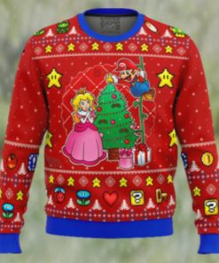 Super Mario Come and See the Christmas Tree Ugly Christmas Sweater