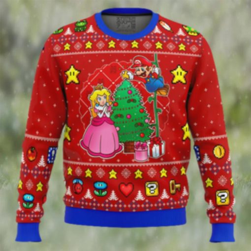 Super Mario Come and See the Christmas Tree Ugly Christmas Sweater