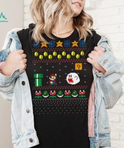 Super Mario Design Pattern Ugly Christmas shirt