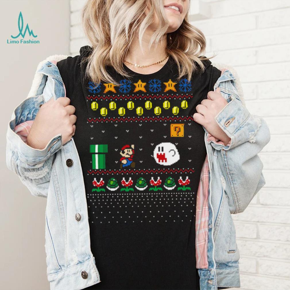 Super Mario Design Pattern Ugly Christmas shirt Super Mario Design Pattern Ugly Christmas shirt