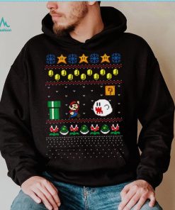 Super Mario Design Pattern Ugly Christmas shirt