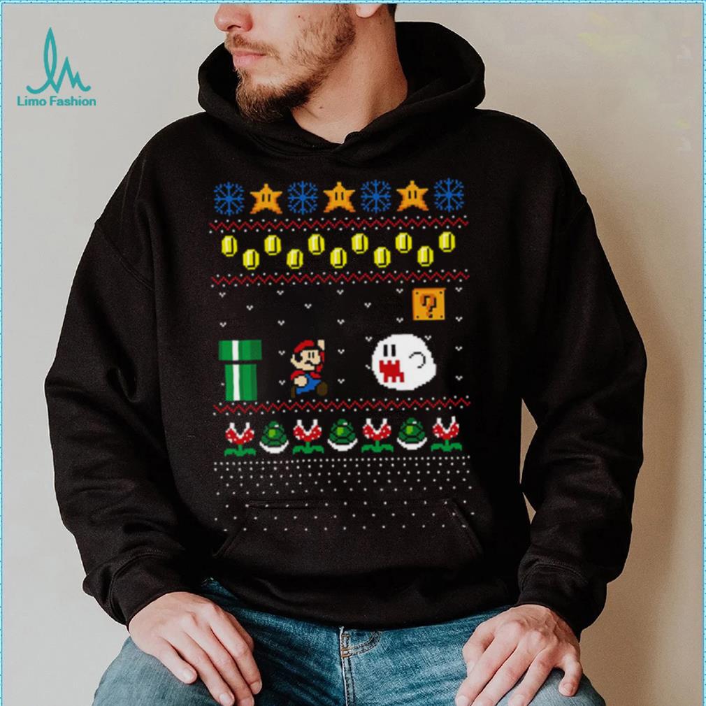 Super Mario Design Pattern Ugly Christmas shirt Super Mario Design Pattern Ugly Christmas shirt