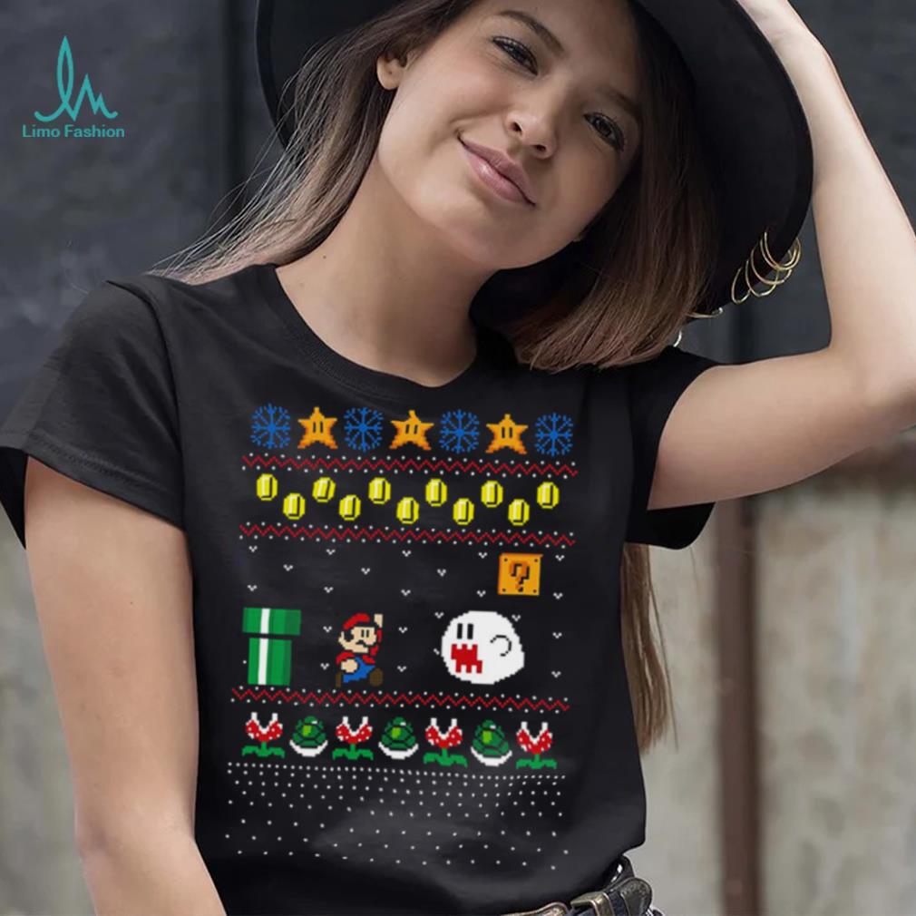 Super Mario Design Pattern Ugly Christmas shirt Super Mario Design Pattern Ugly Christmas shirt