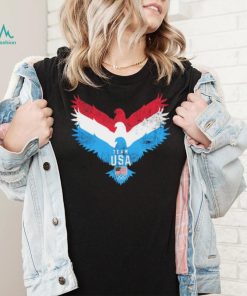 Team USA flag Eagle logo retro shirt
