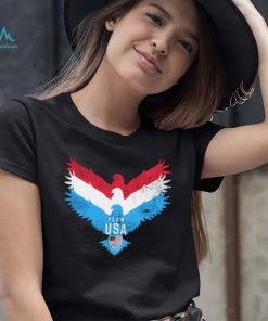 Team USA flag Eagle logo retro shirt