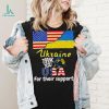 Thank You USA For Their Support I Stand With Ukraine Ukraine Flag Shirt
