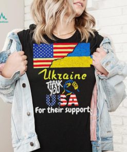 Thank You USA For Their Support I Stand With Ukraine Ukraine Flag Shirt