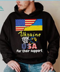 Thank You USA For Their Support I Stand With Ukraine Ukraine Flag Shirt