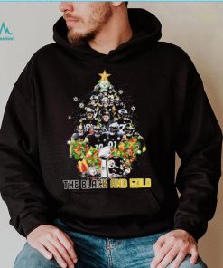 The Black And Gold Trees Team Steelers Christmas Shirt