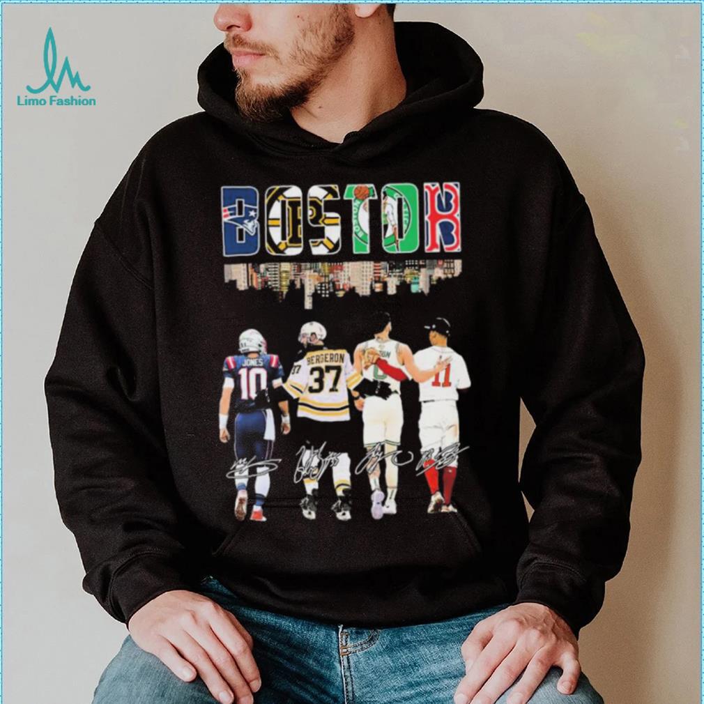 The Boston City Sports Patrice Bergeron Mac Jones Jayson Tatum And Rafael Devers Signatures Shirt The Boston City Sports Patrice Bergeron Mac Jones Jayson Tatum And Rafael Devers Signatures Shirt
