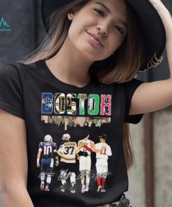The Boston City Sports Patrice Bergeron Mac Jones Jayson Tatum And Rafael Devers Signatures Shirt