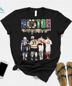 The Boston City Sports Patrice Bergeron Mac Jones Jayson Tatum And Rafael Devers Signatures Shirt